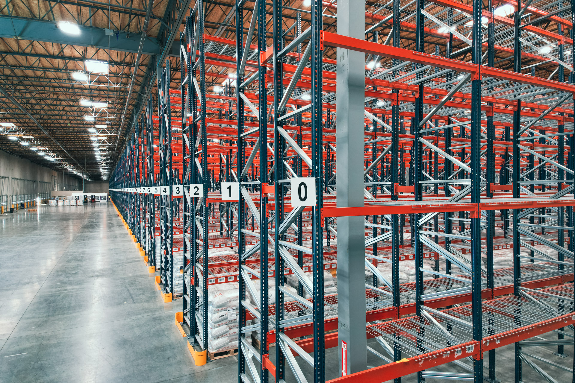 Industrial pallet racking warehouse in Bradenton Florida