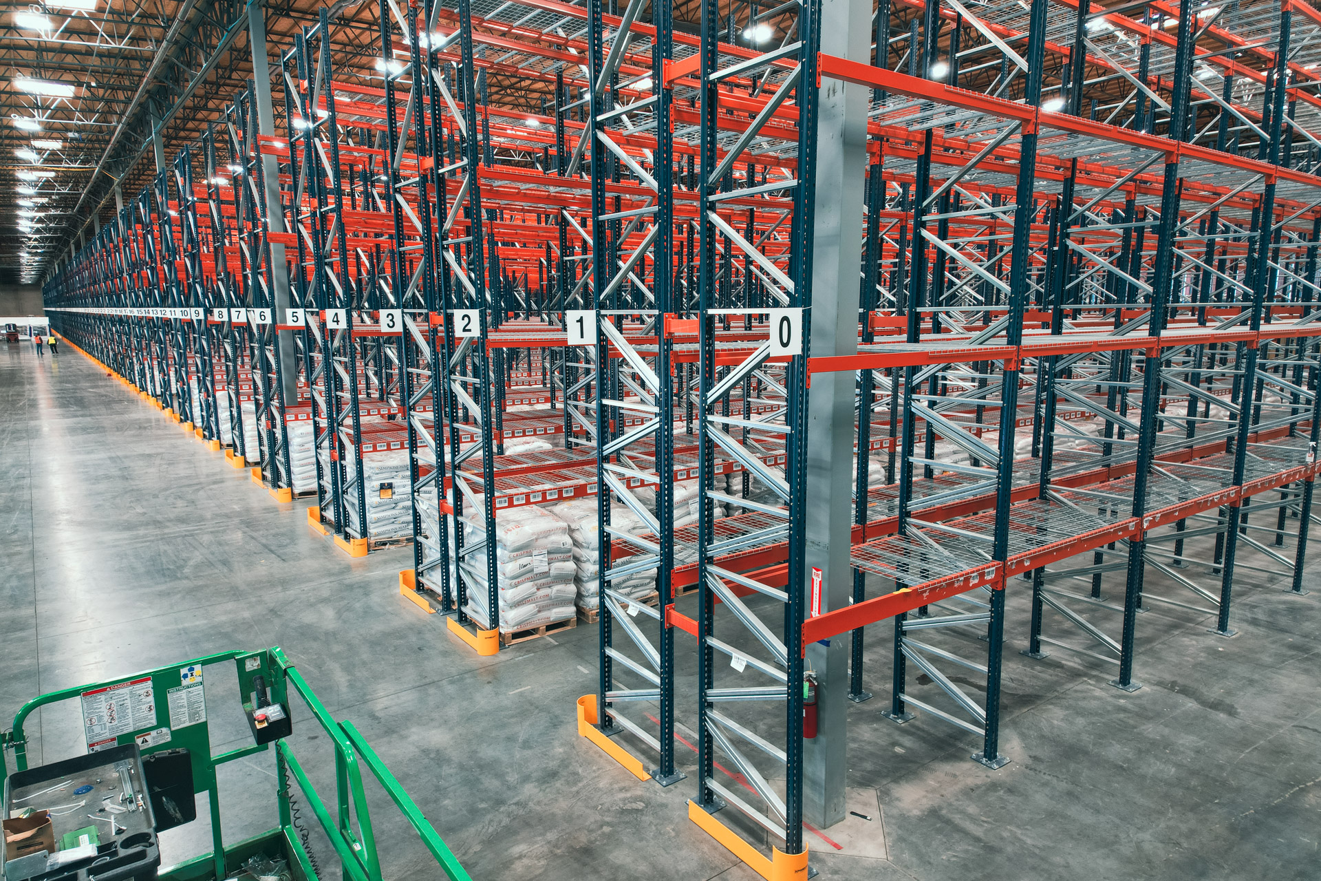 Warehouse pallet rack installation in Bradenton and Tampa Bay
